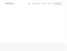 Tablet Screenshot of citronlaw.com
